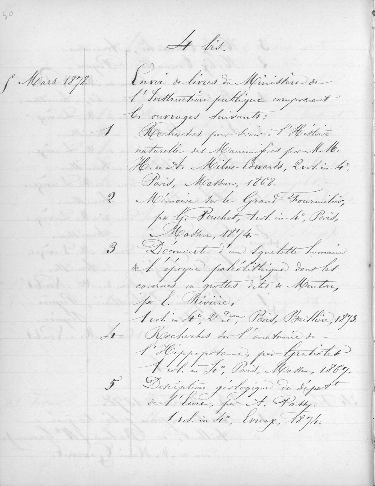 Extrait du Registre d'inventaire 1880-1937 – coll. muséum, cote A 06 11 09