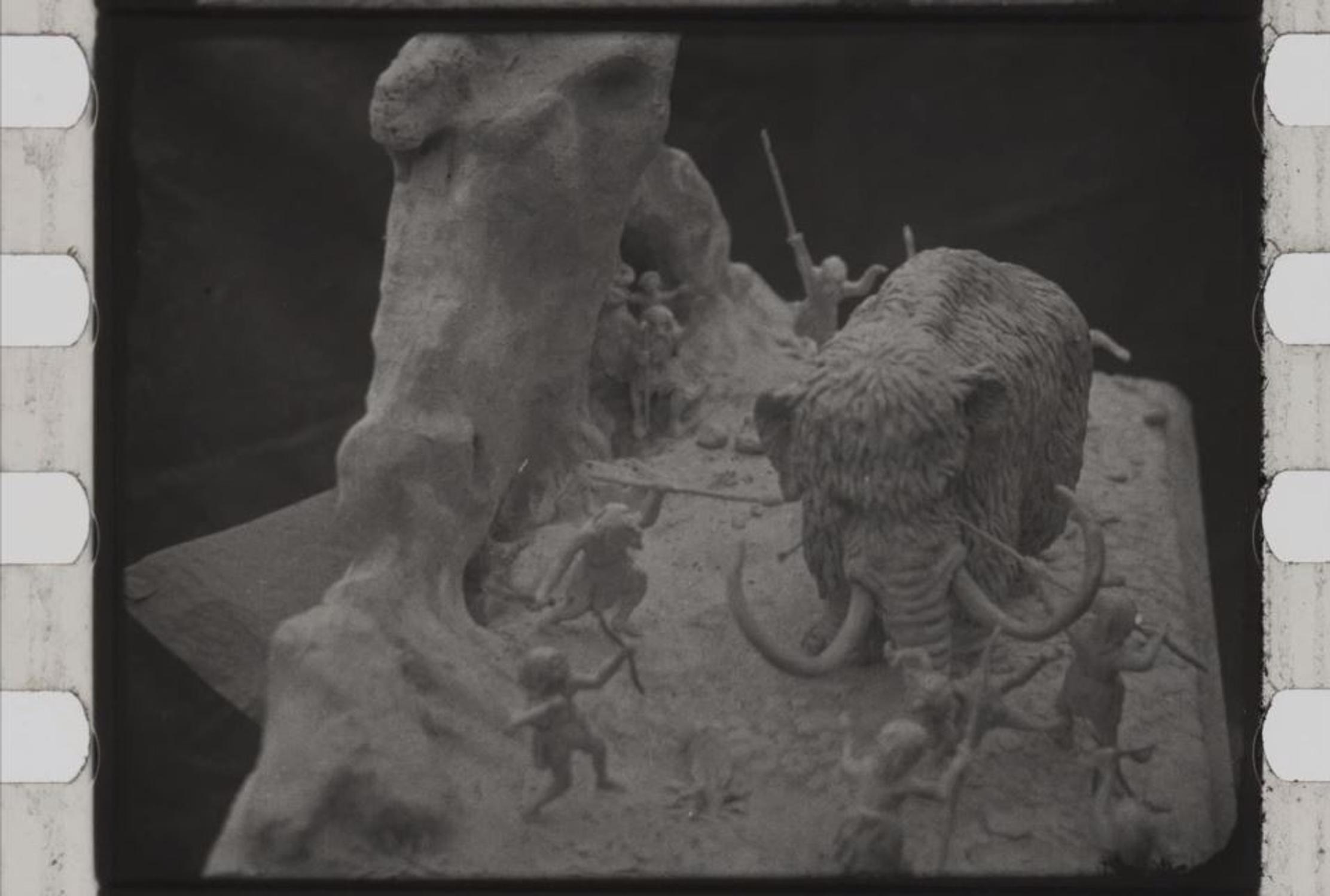 Capture du film de Joseph Mandement tourné au muséum en 1918 - coll. muséum